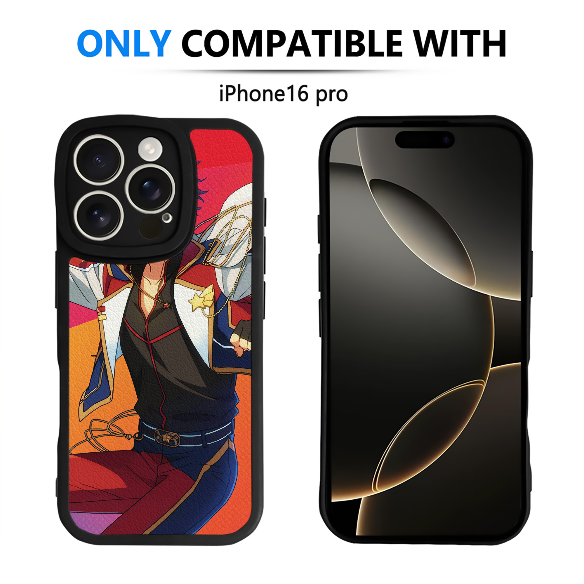 （画像用） あんさんぶるスターズ! Ensemble Stars 【iPhone 16シリーズ対応】シリコンスマホケース（レザー調） 材質：シリコン